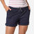 Short de voile côtière femme Sailing 100 bleu marine