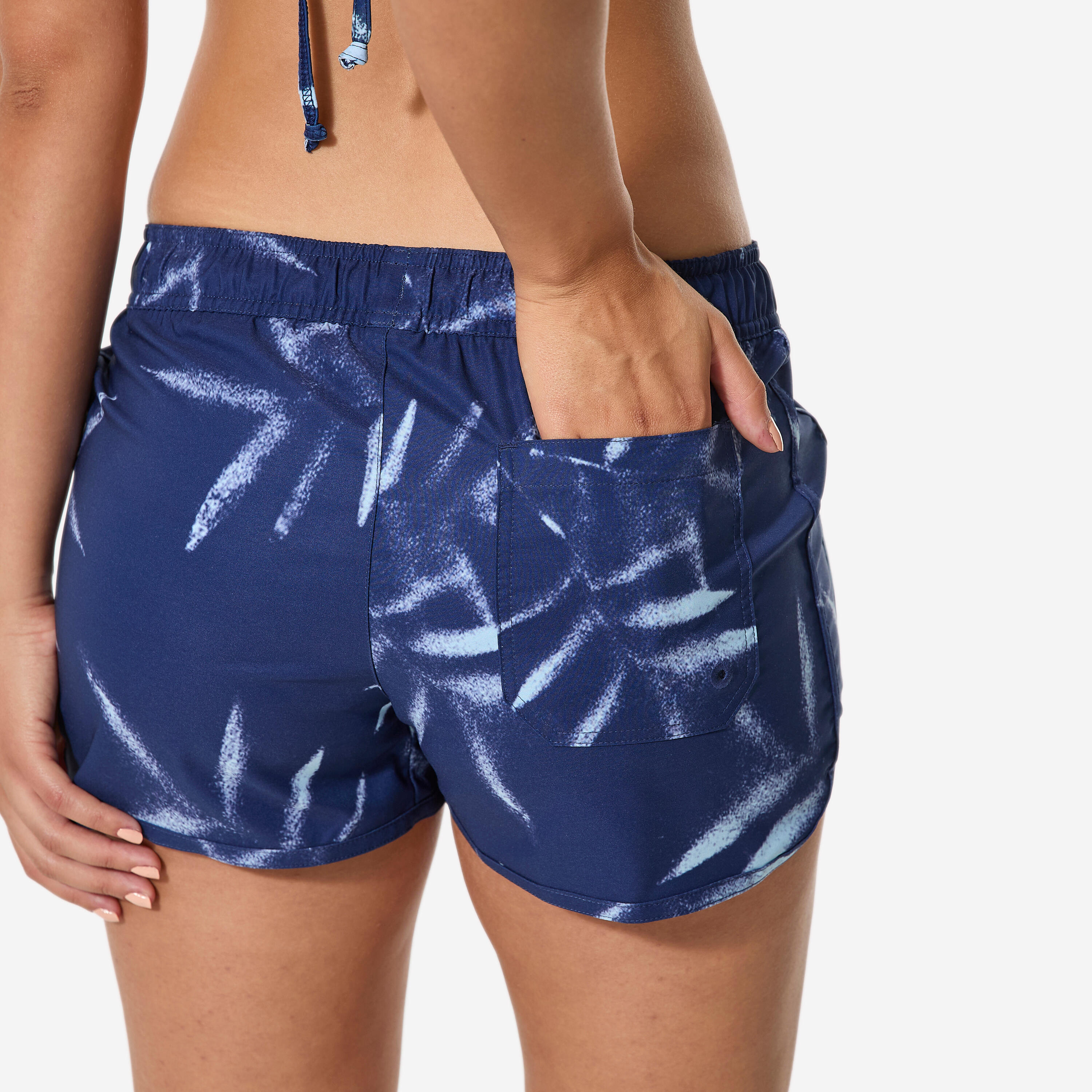 Boardshort voor dames Tini Bagheera marineblauw 5/8