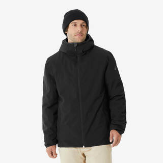 Men Waterproof Warm Padded Ski Jacket Upto -10°C - Black