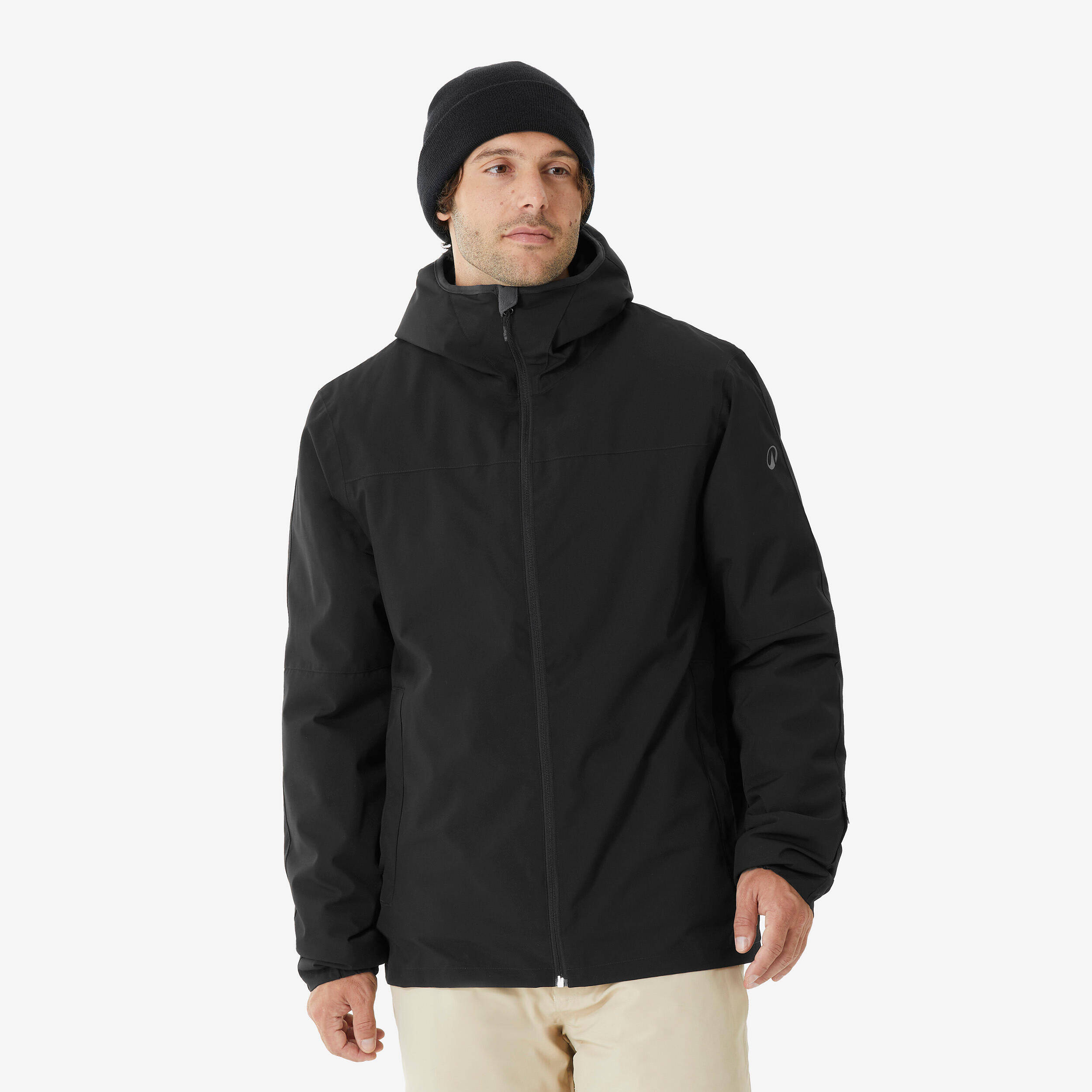 Men Winter Jacket for Skiing Black -10°C