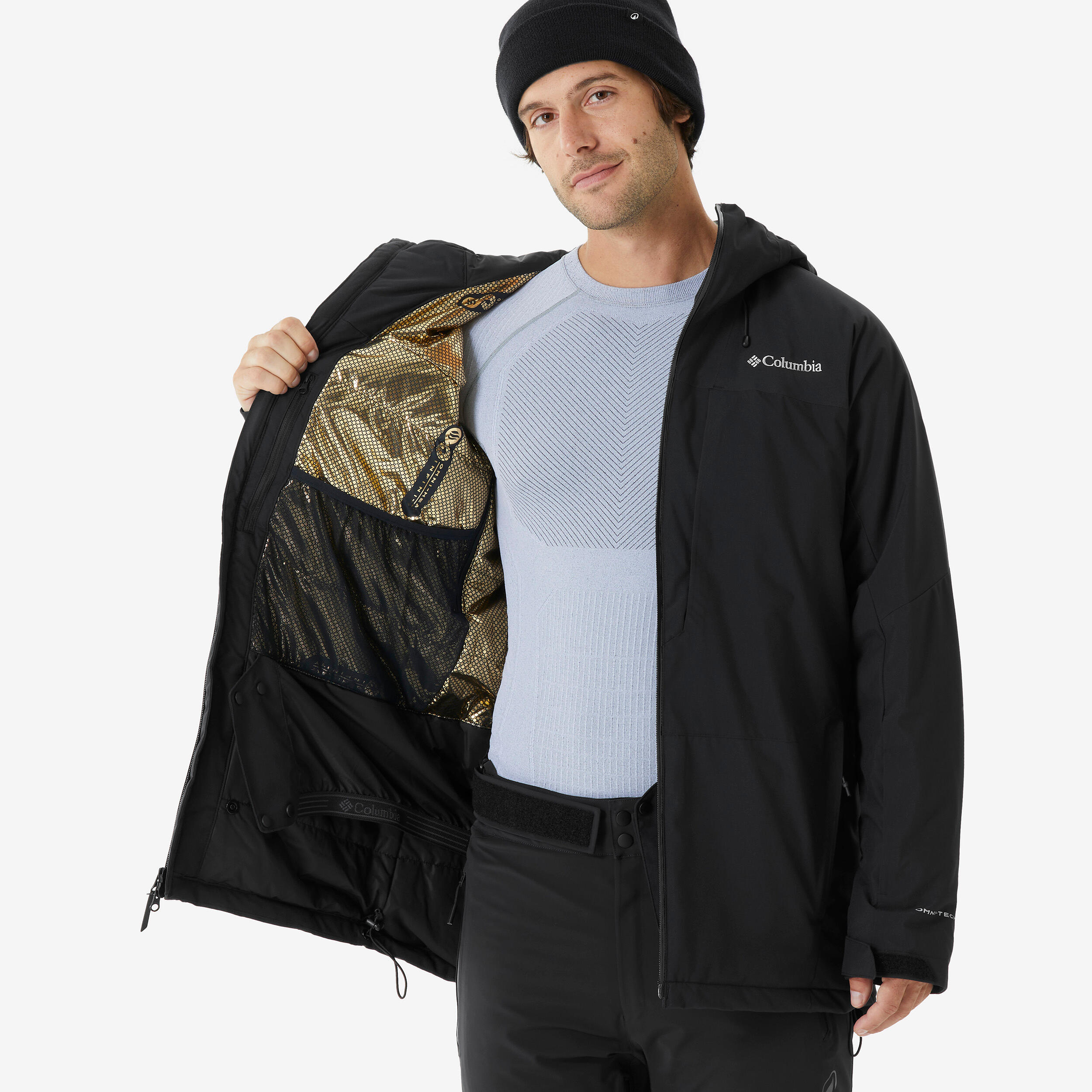 Ski- en snowboardjas Wishram Heights heren waterdicht zwart