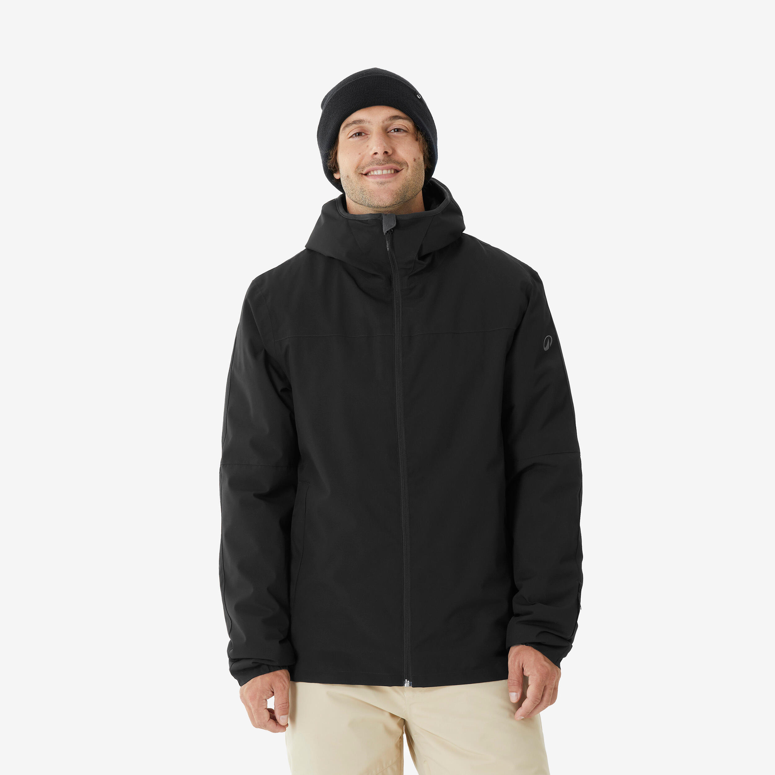 Men’s Ski Jacket - 100 Black - WEDZE