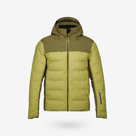 Chaqueta acolchada esquí snowboard muy cálida y ventilada hombre 500 Warm caqui