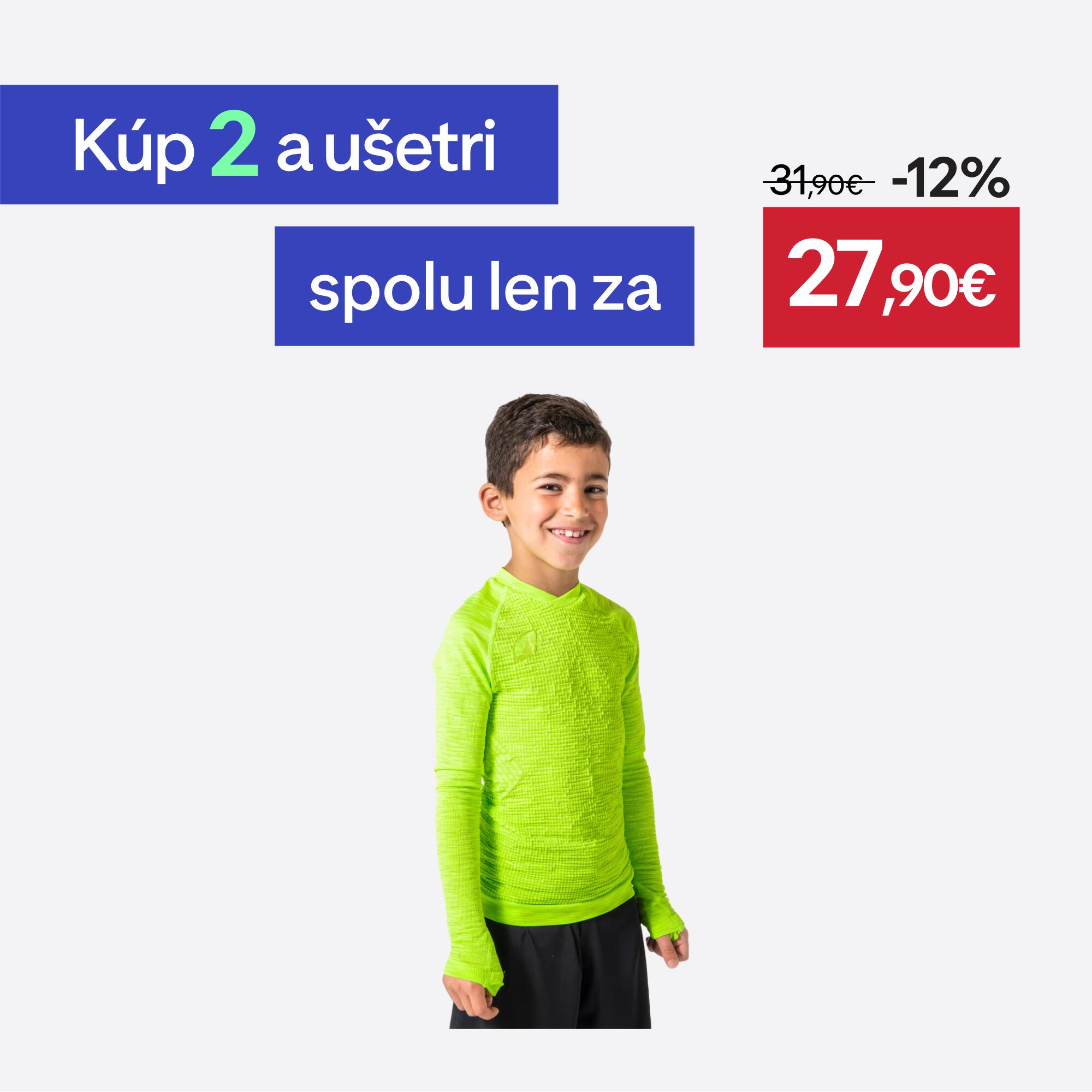 KIPSTA Detské futbalové termotričko Keepdry bezšvové žlté 113-122 cm