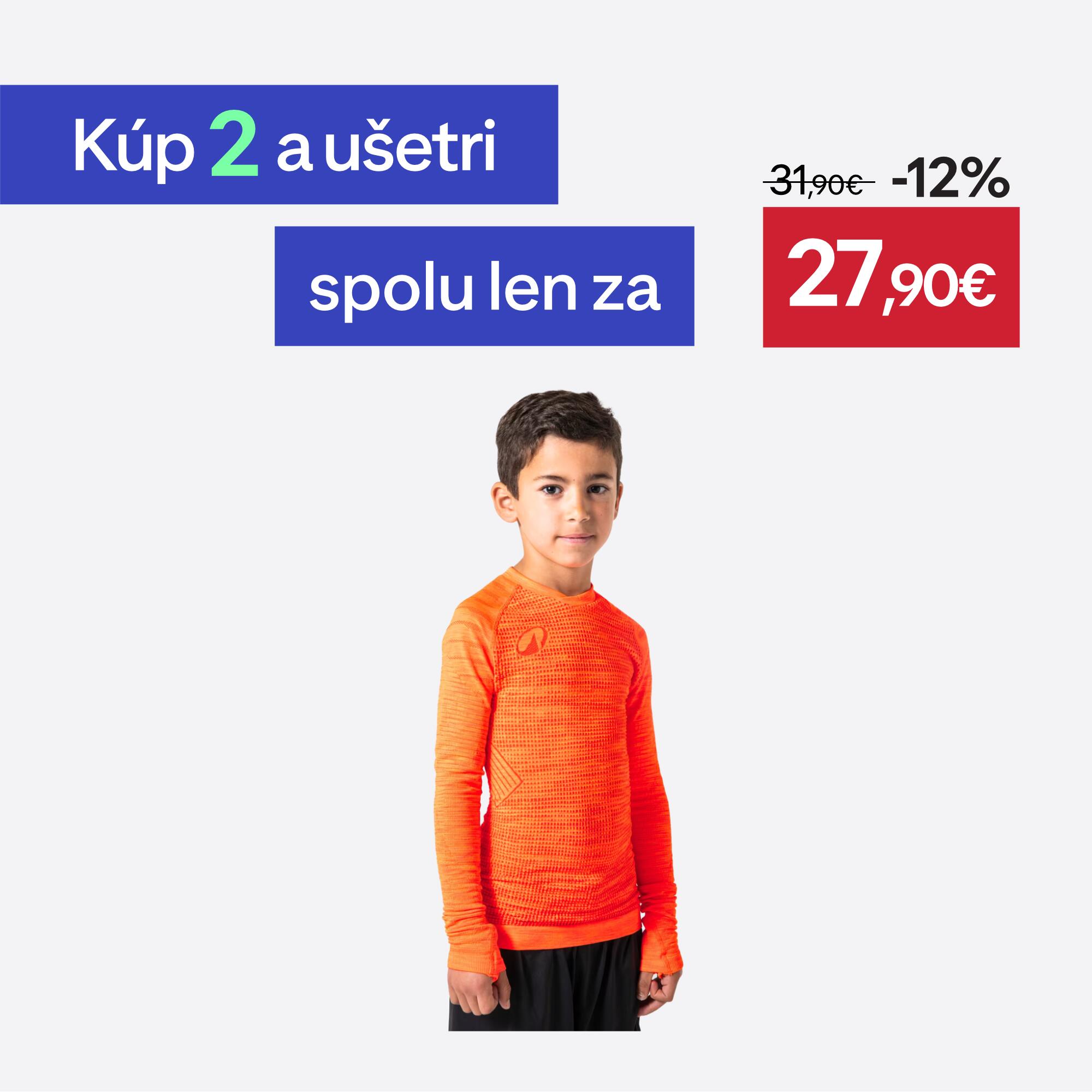KIPSTA Detské futbalové termotričko Keepdry bezšvové oranžové 113-122 cm
