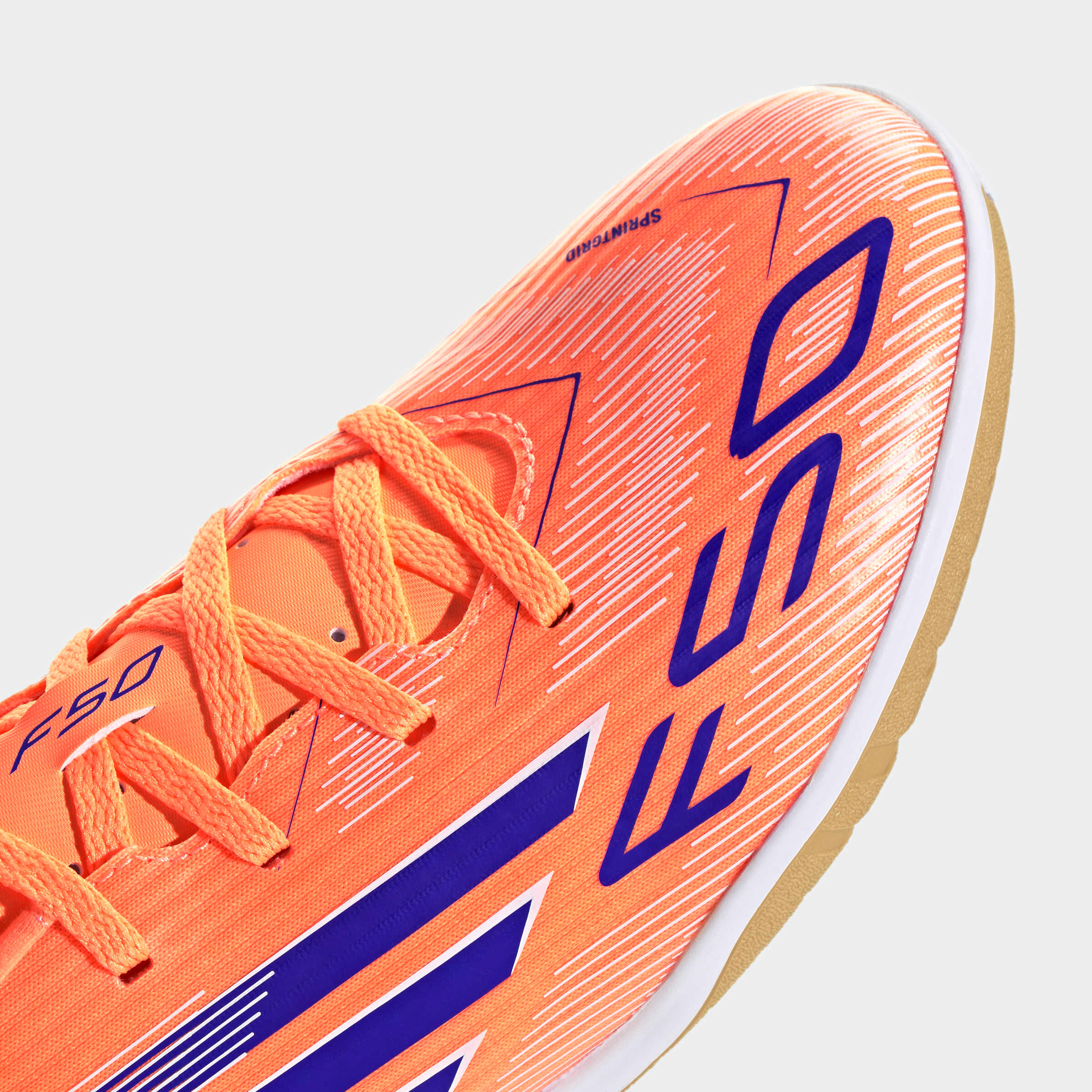 Sapatilhas de Futsal Adulto F50 Club Laranja 3/7