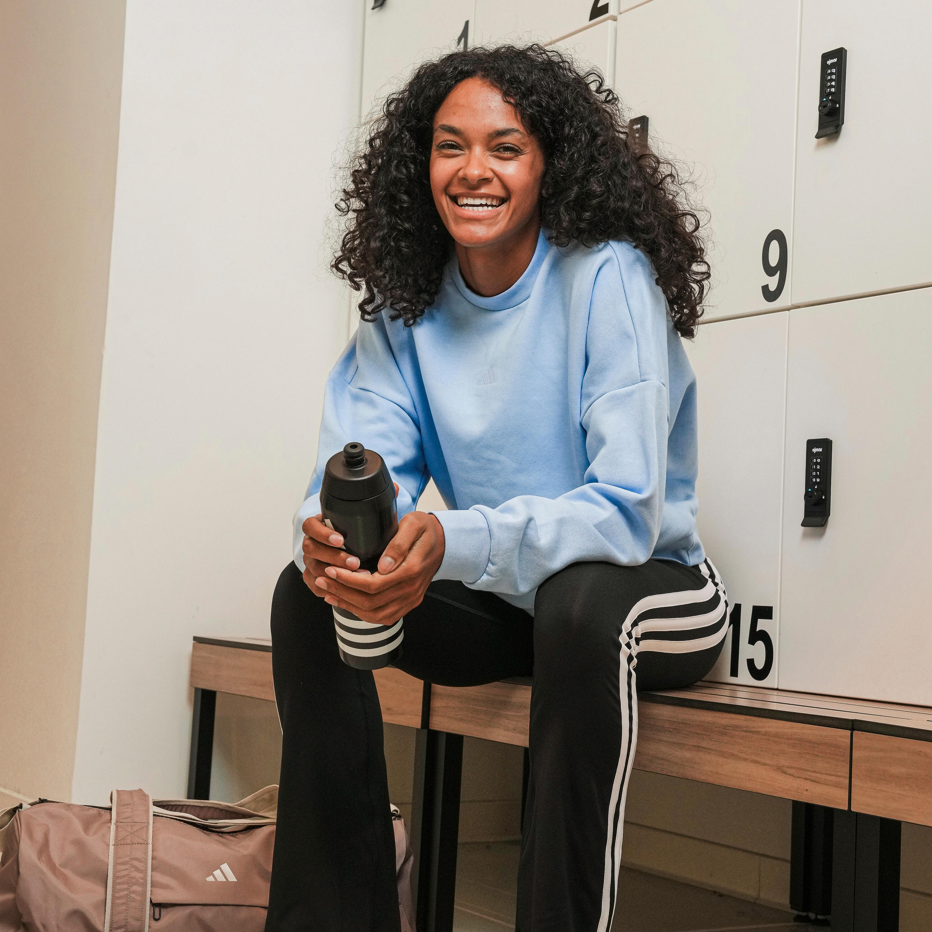 Fitness-Sweatshirt für Damen, hellblau 6/11