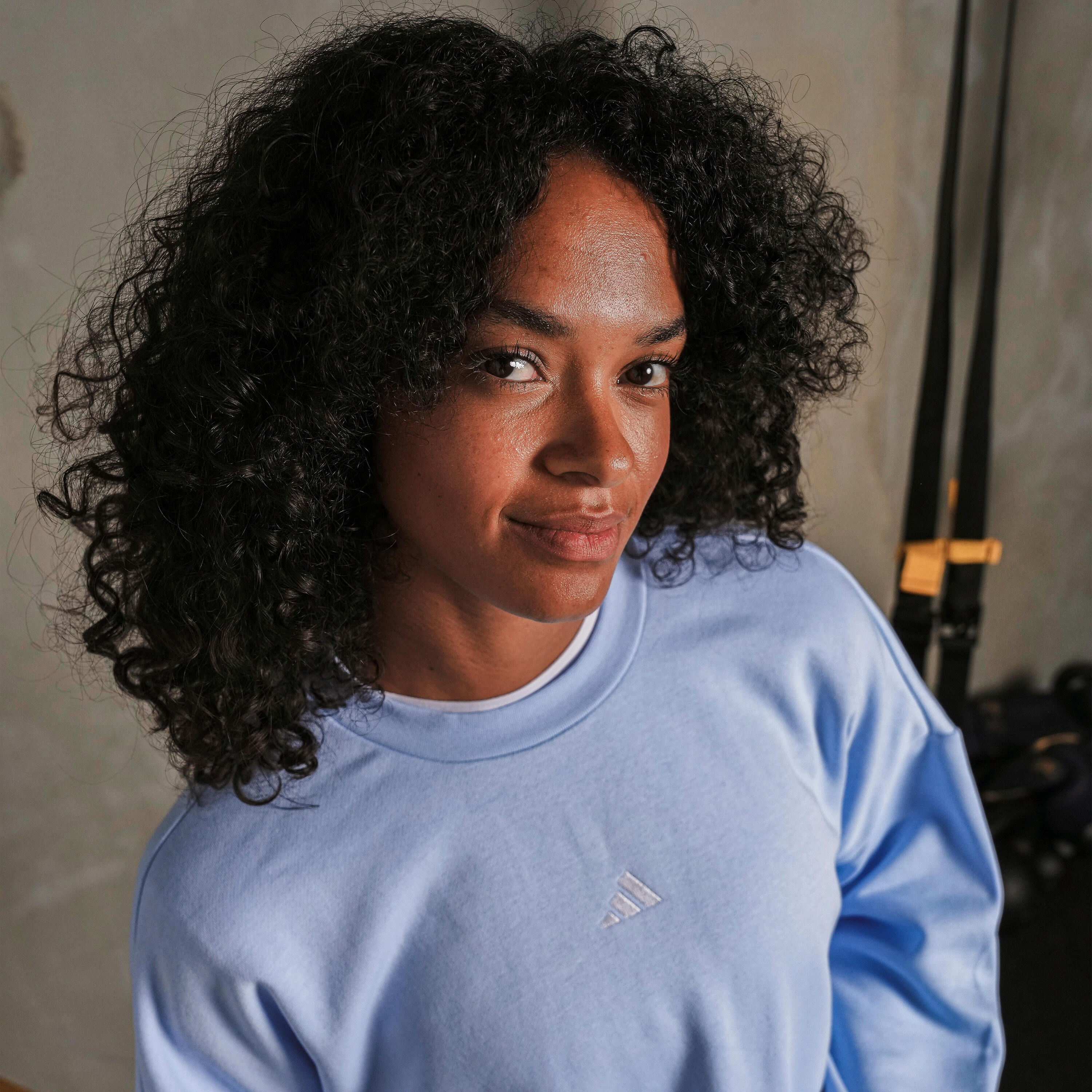 Fitness-Sweatshirt für Damen, hellblau 5/11