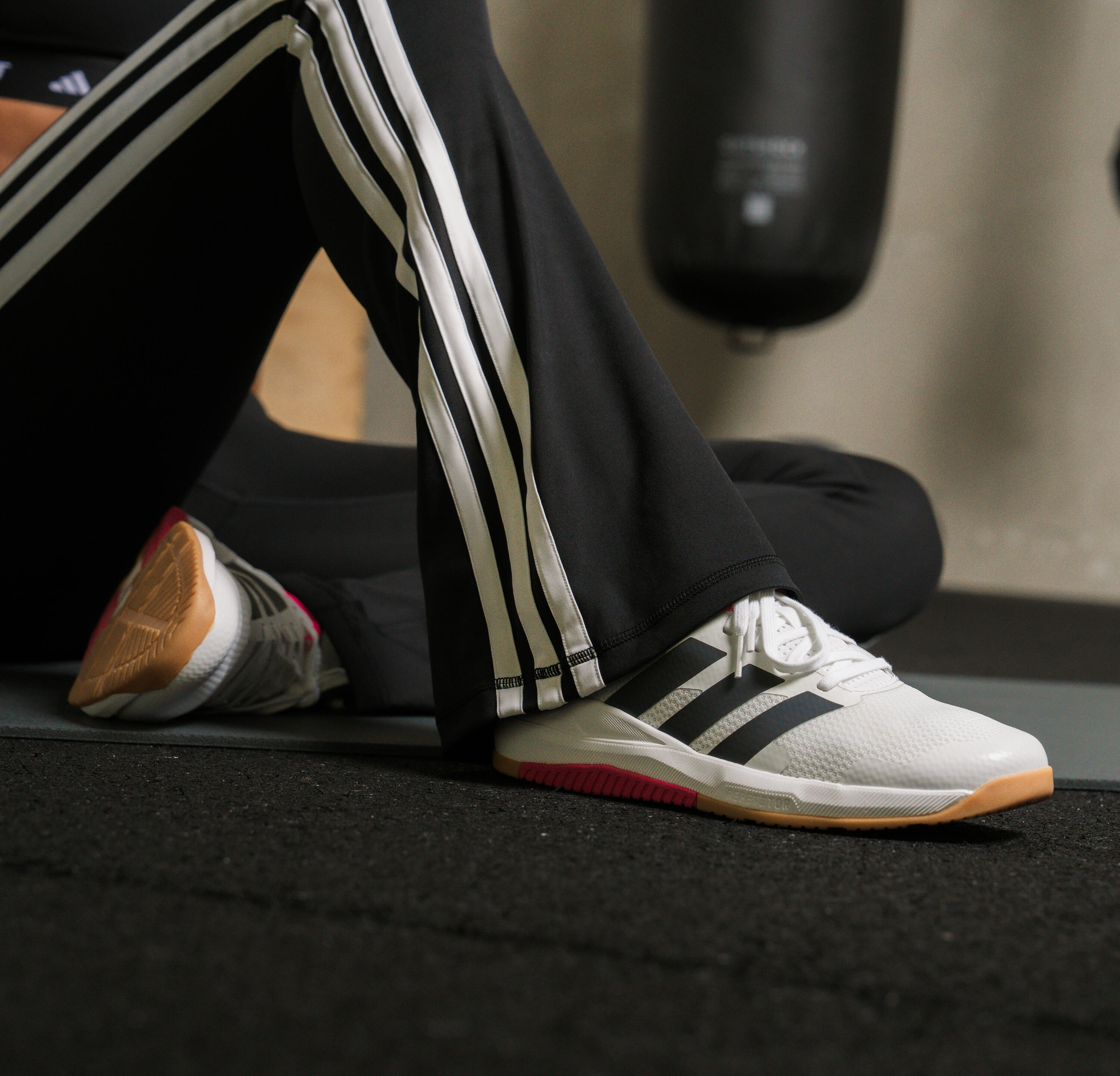 Chaussures de fitness femme Dropset, blanc et rose 6/13