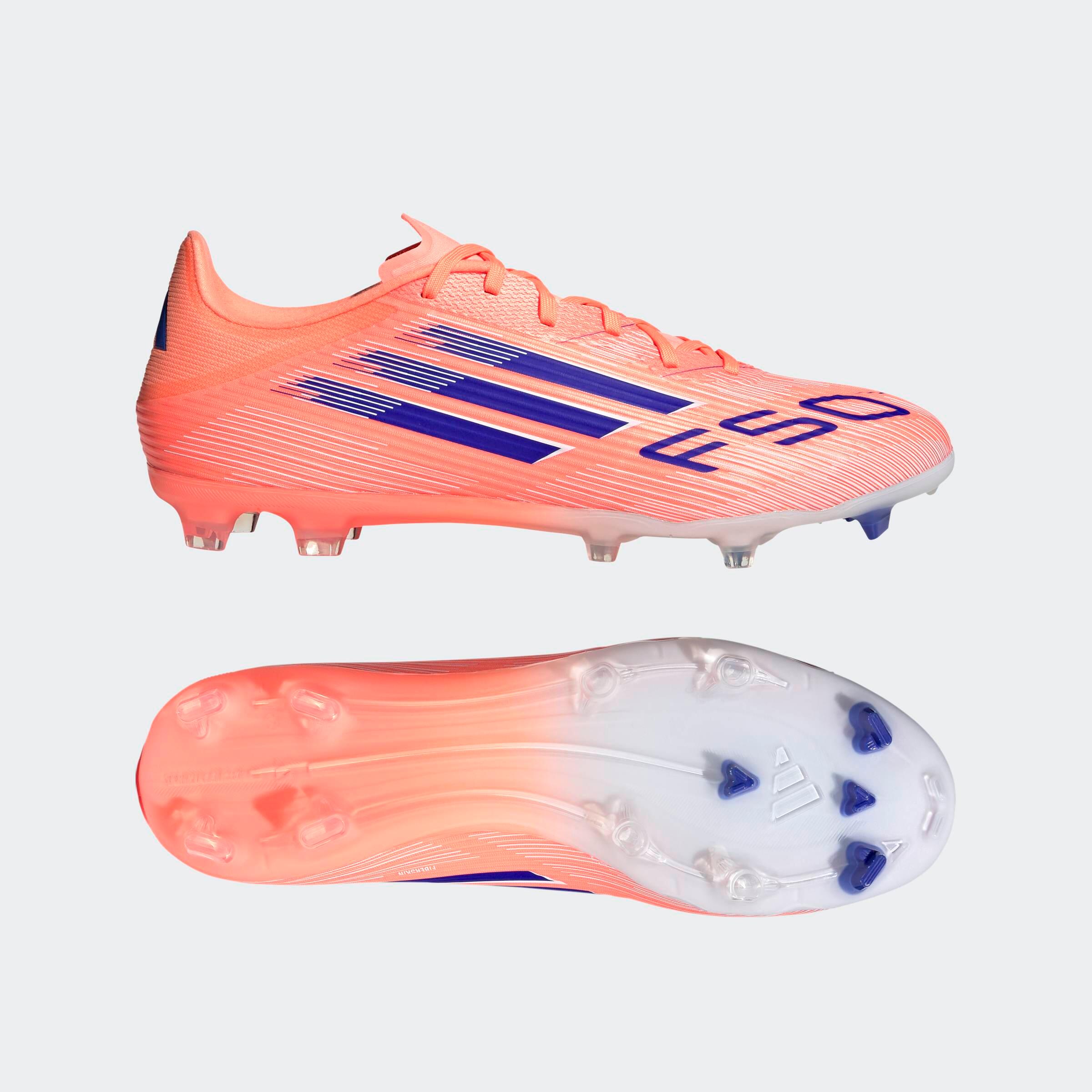 Botas de fútbol F50 League FG/MG Adulto Naranja 9/9