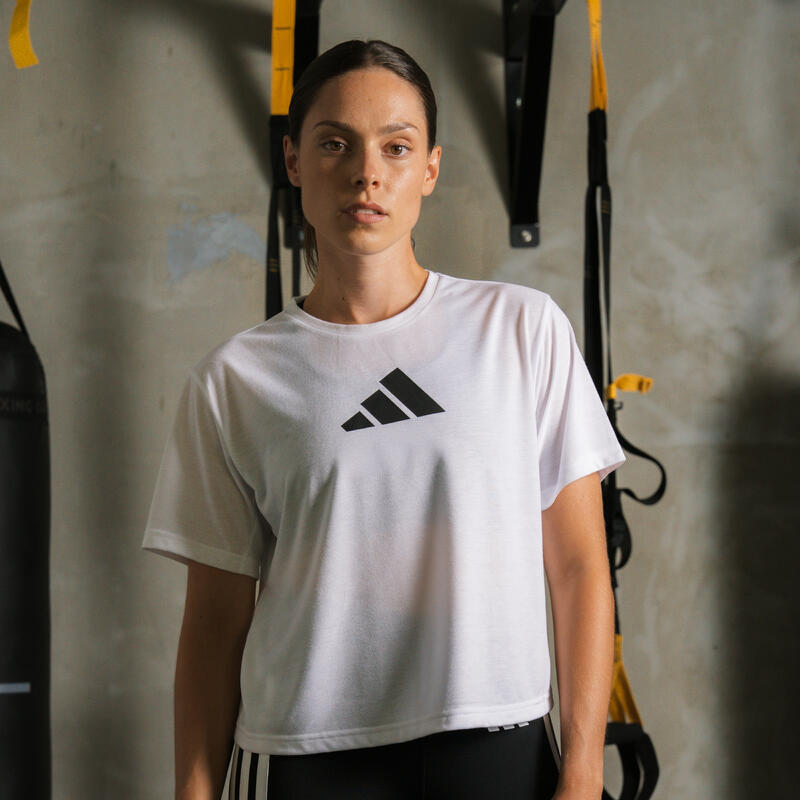 Tricou Fitness ADIDAS Alb Damă