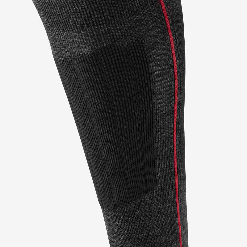 Yetişkin Yün Kayak/Snowboard Çorabı - Siyah - 900 Wool