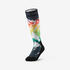 Kids’ warm ski socks, 100 - Forest pattern