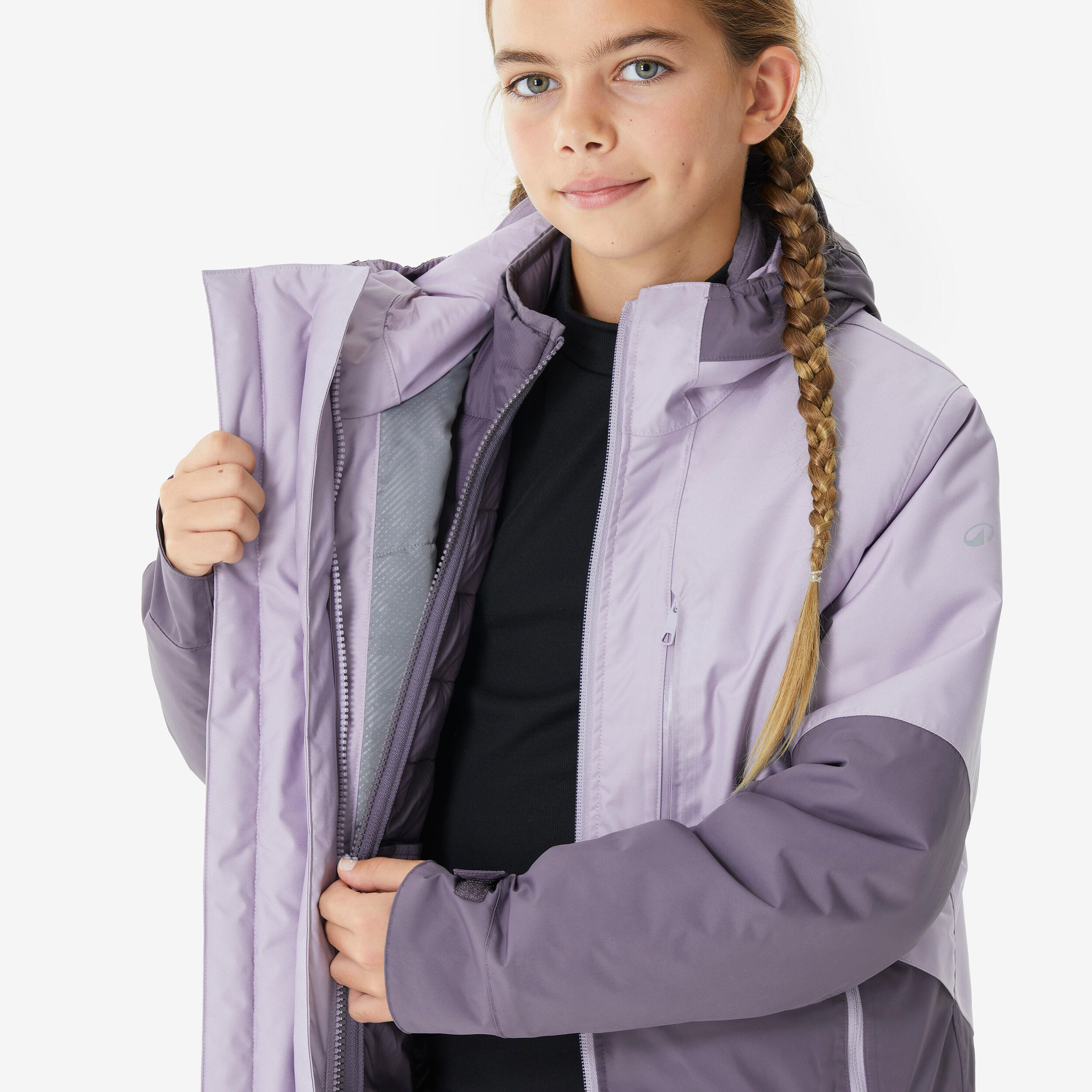 Manteau de randonnée chaud 3 en 1 enfant, MH 500 Âge 7-15 ans 9/14