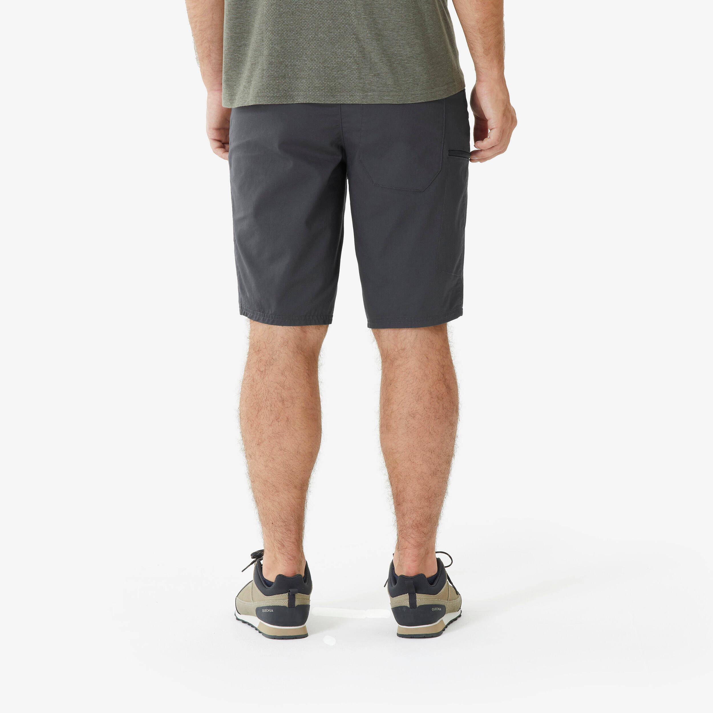 Men’s hiking shorts, NH500 Regular - Grey -  3