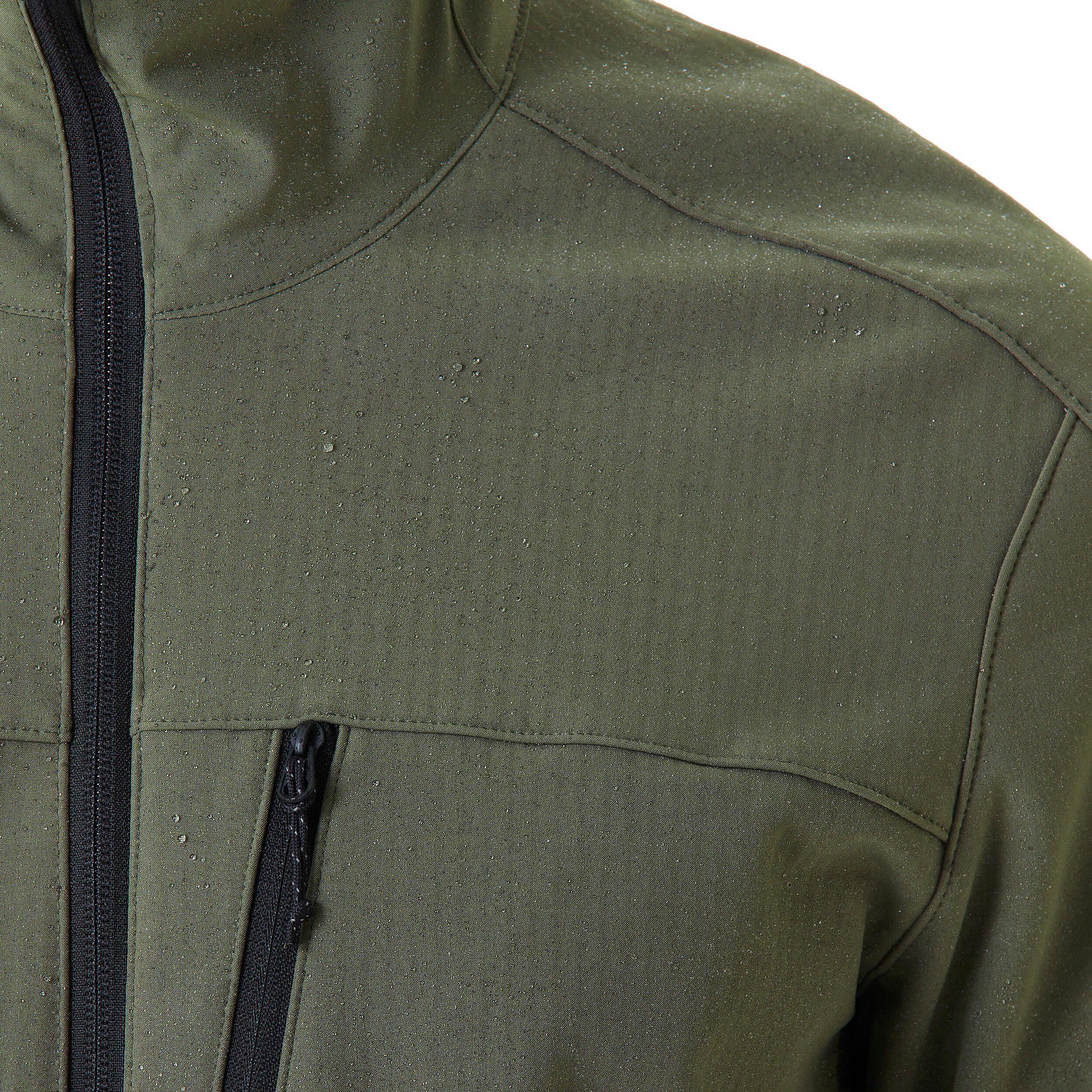 Manteau de randonnée coupe-vent à coquille souple homme, MT 500 3/10