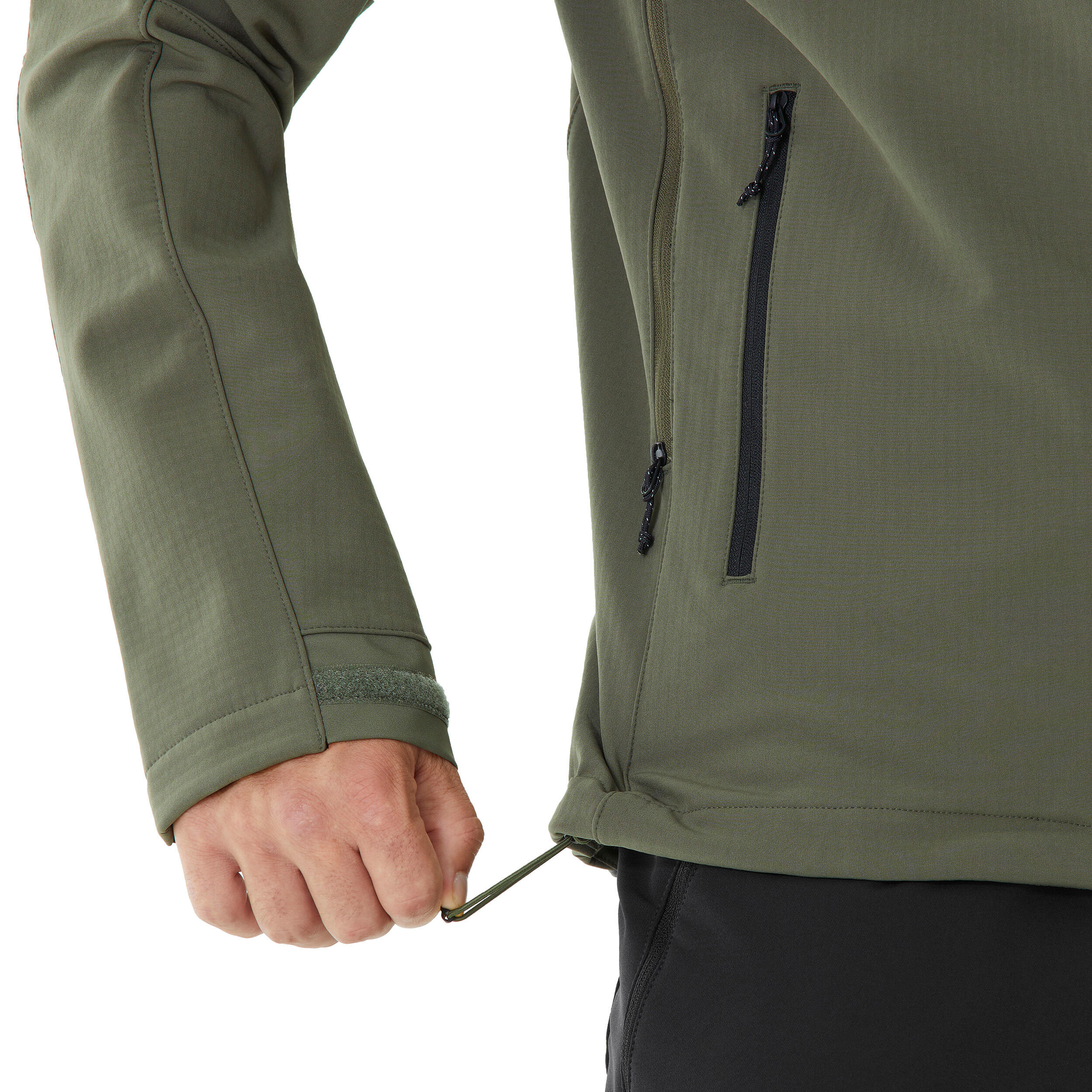 Men’s Windproof Softshell Hiking Jacket, MT 500 - FORCLAZ