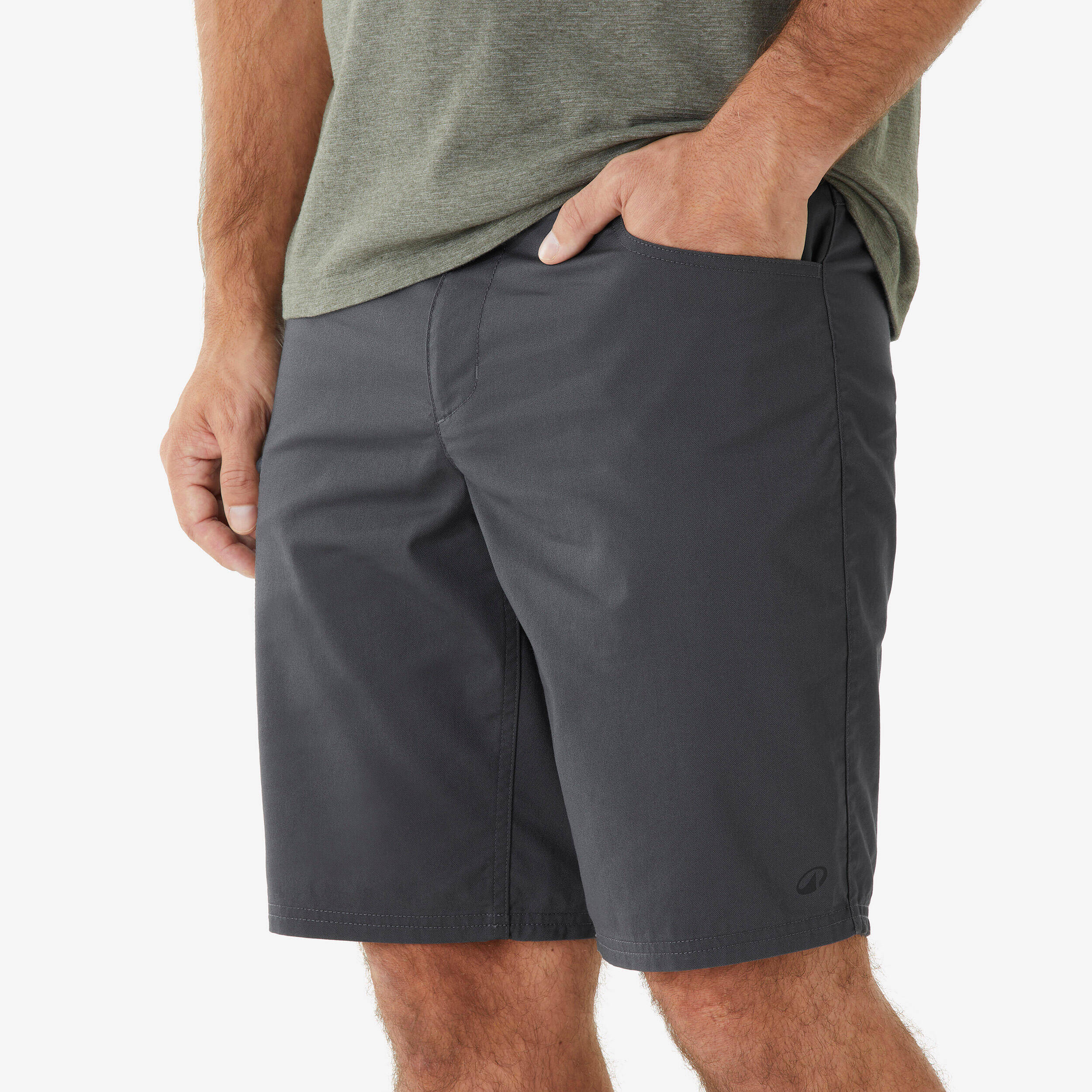Men’s hiking shorts, NH500 Regular - Grey -  4