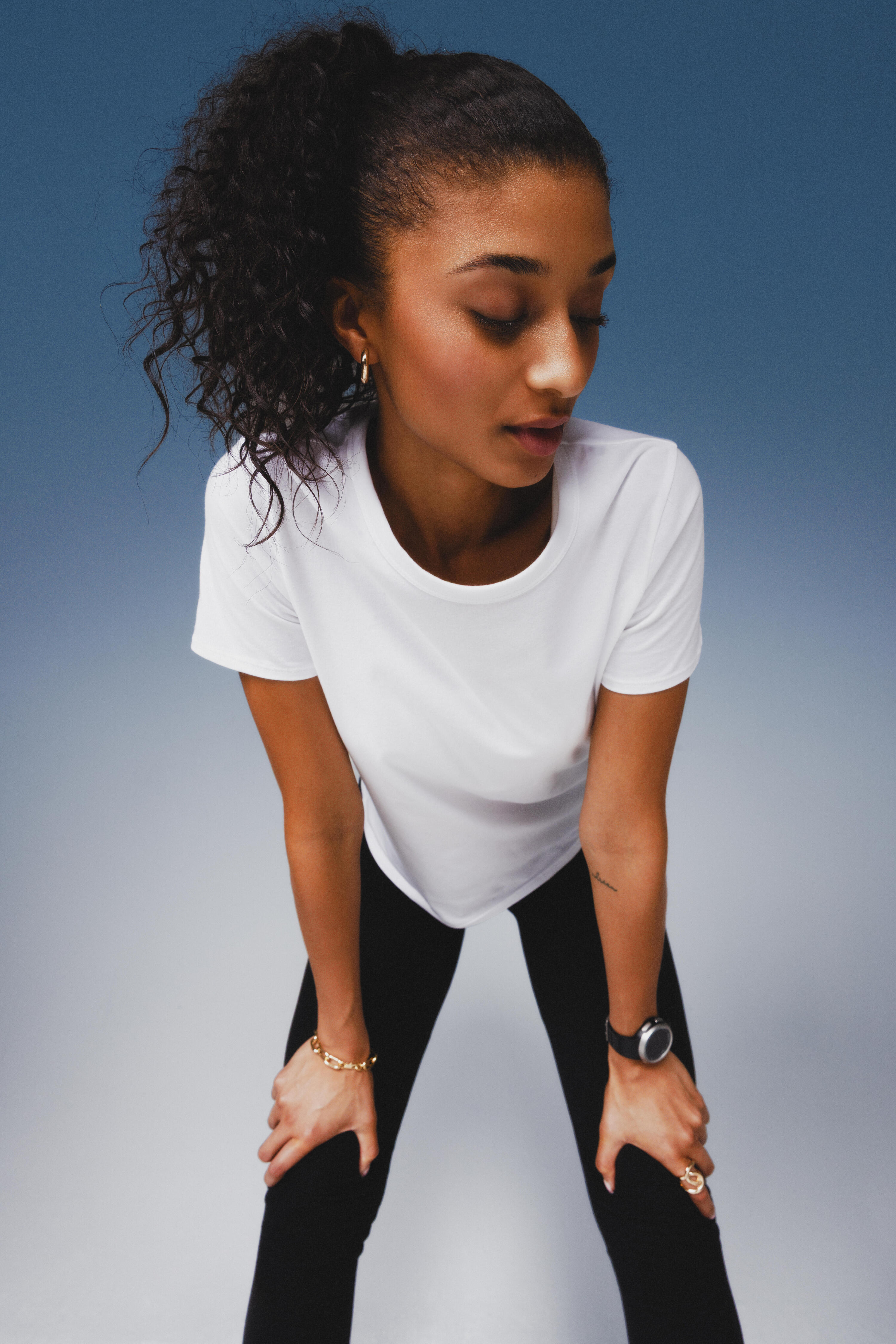 T-shirt de sport femme – 100 blanc 7/9