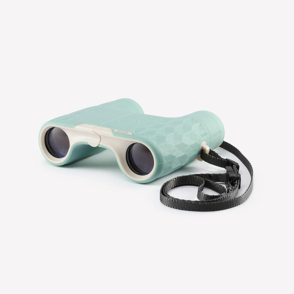 Hiking Binoculars without Adjustment HIKE 100 6x25 - Green