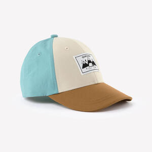 Gorra de senderismo niños, MH100 kid azul y marrón