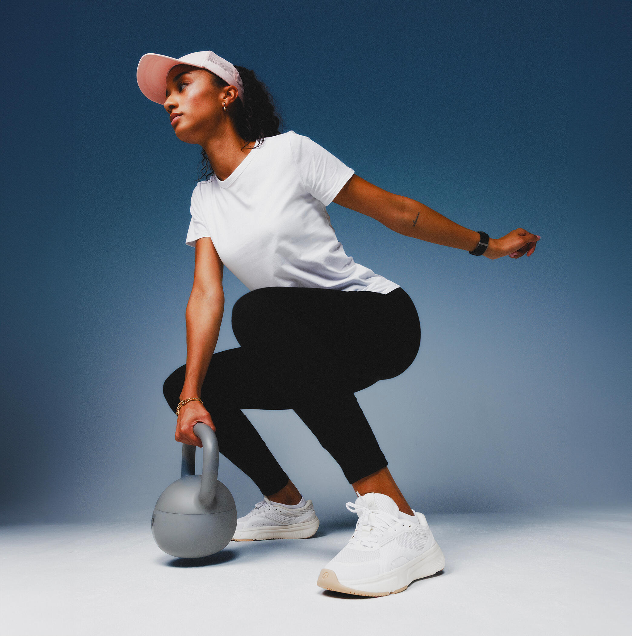 T-shirt de sport femme – 100 blanc 6/9