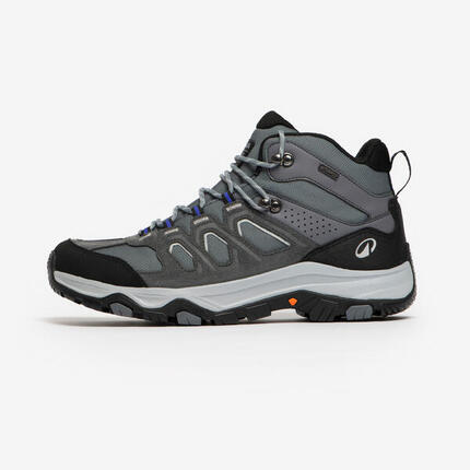 Chaussures de randonnée hautes imperméables homme, MH500 gris