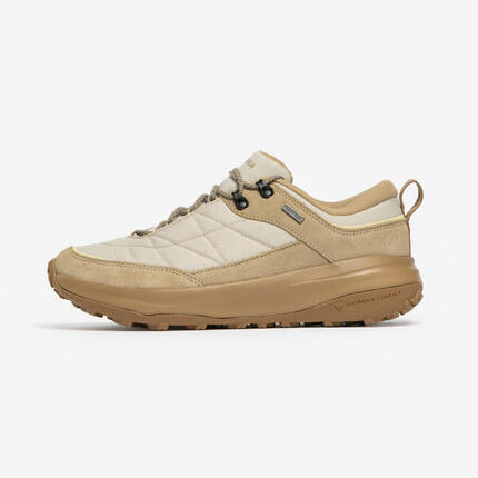 Wanderschuhe Damen wasserdicht Leder - NH500 WP beige