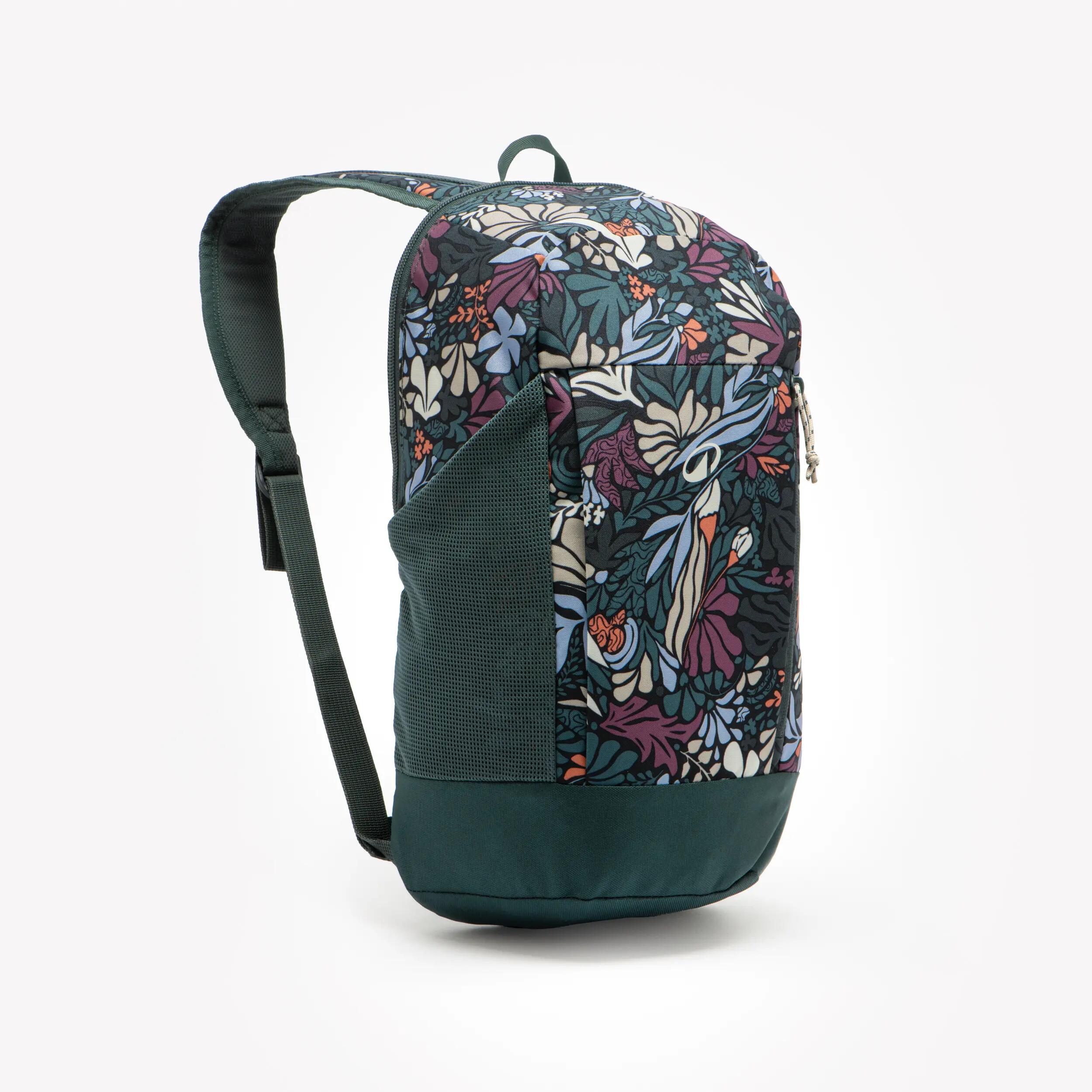 Turistický batoh Arpenaz 100 10 l kvetovaný vzor 2/6