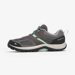 Chaussures de randonnée femme, MH100 gris