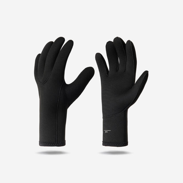 Neoprenhandschuhe Tauchen Basic 3 mm schwarz