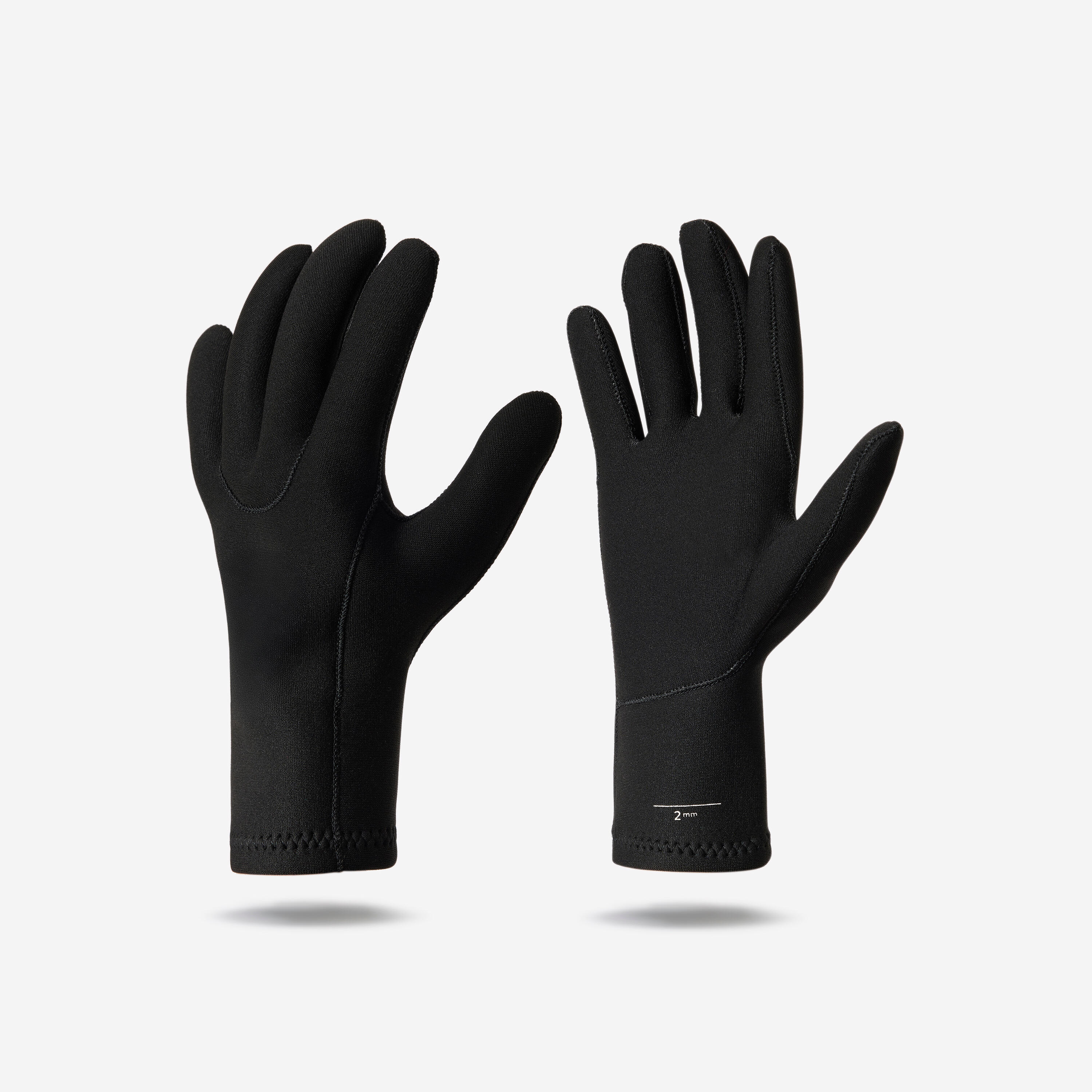 Diving gloves 2 mm neoprene, Essentiel black