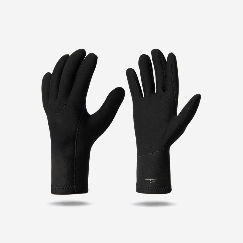 Mănuși scufundare Neopren Essential 2 mm Negru