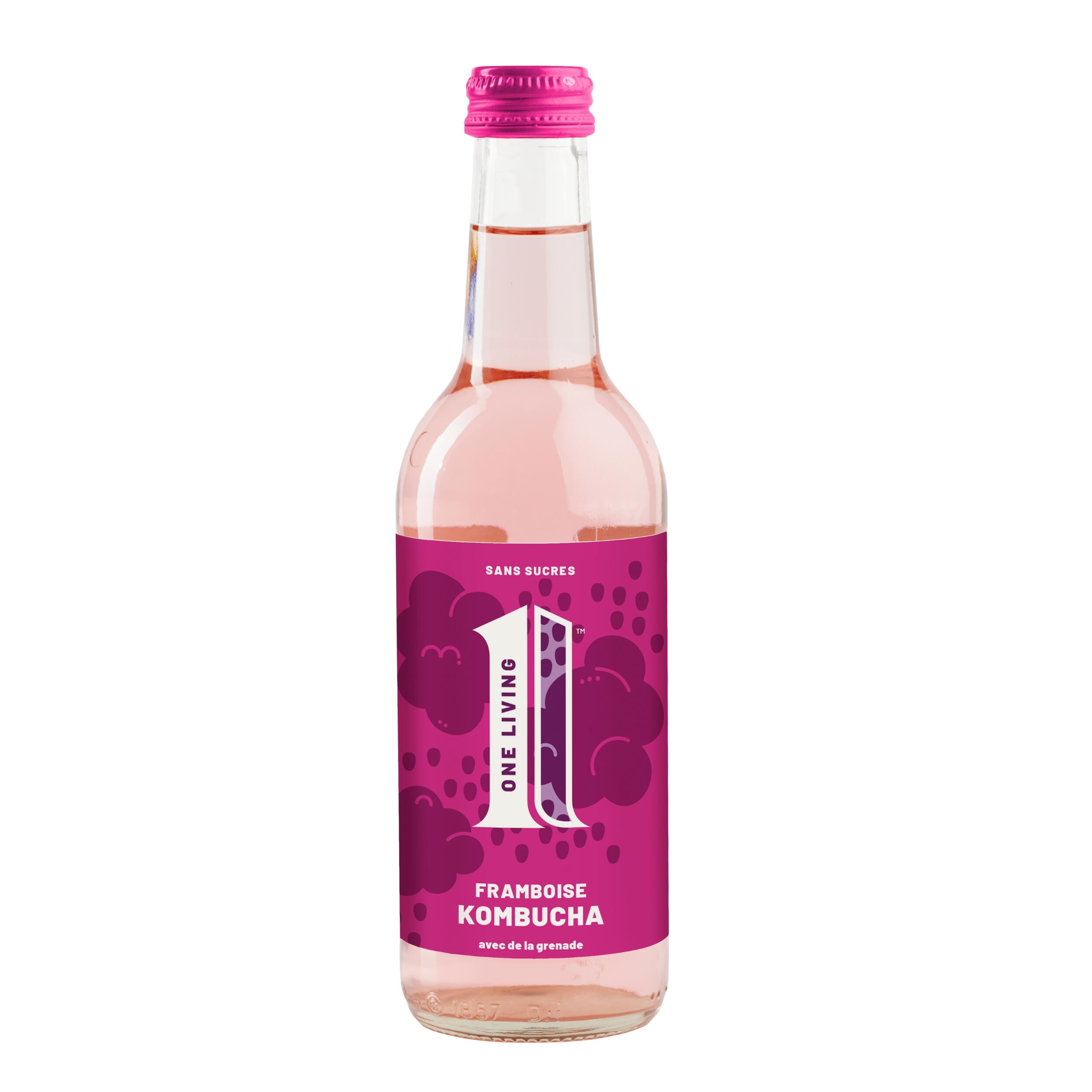 N°1 LIVING Kombucha s malinami a granátovým jablkom 275 ml bez veľkosti