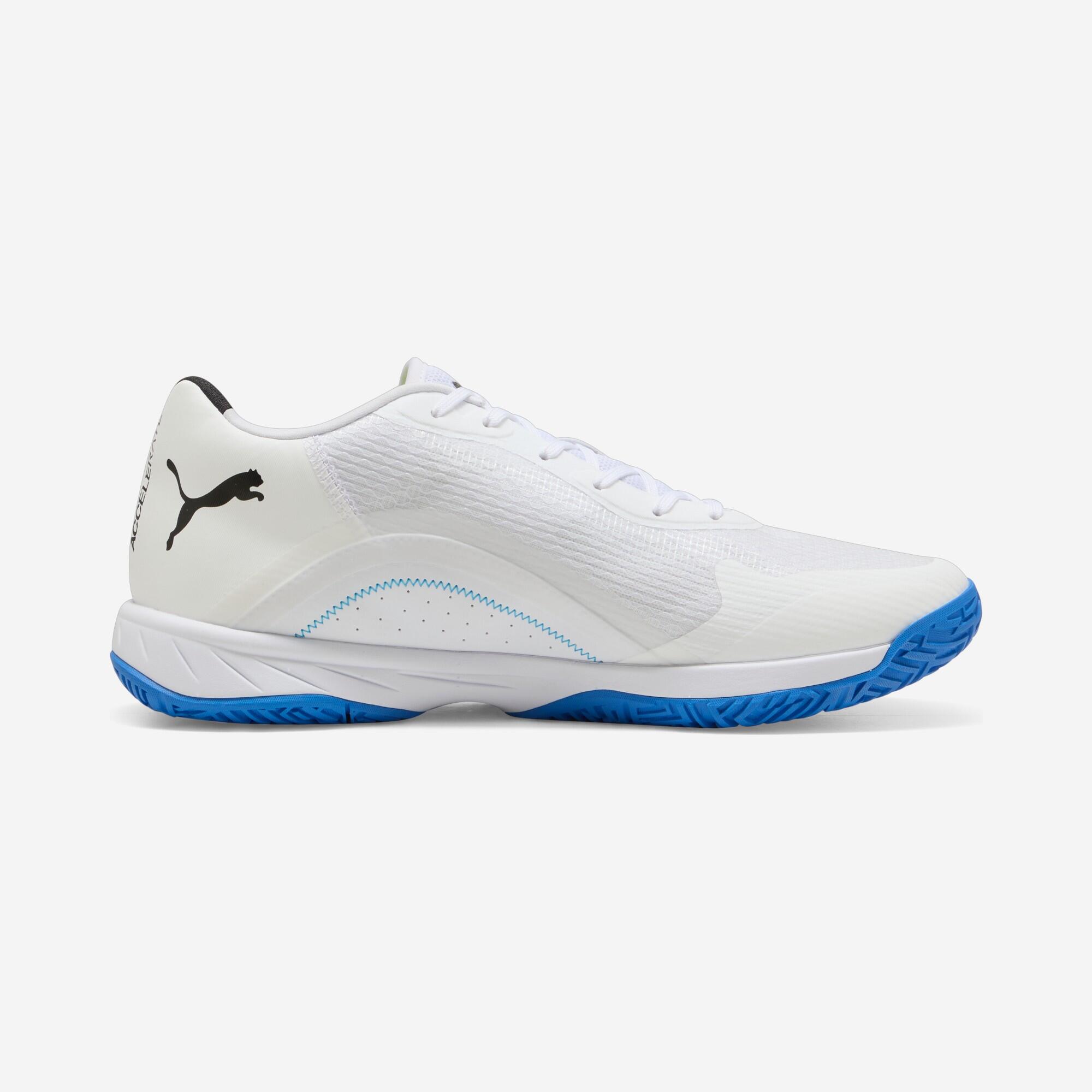 Handballschuhe für Erwachsene – Puma Accelerate 4 Turbo weiss/blau/gelb/rot 6/6