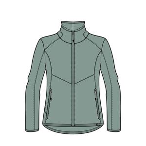 Chaqueta Polar Vela 500 Hombre Verde Escarchado Cálida