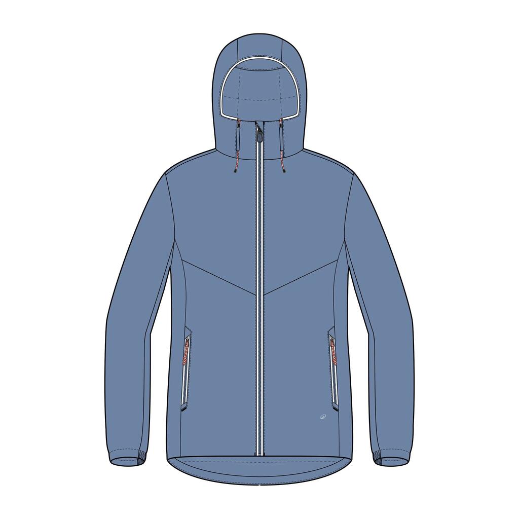 Segeljacke Damen warm wasserdicht 100 hellblau