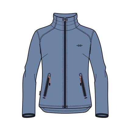 Warme fleece jas voor zeilen dames 100 roze
