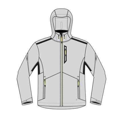 Veste softshell coupe vent Sailing 500 Homme Noir