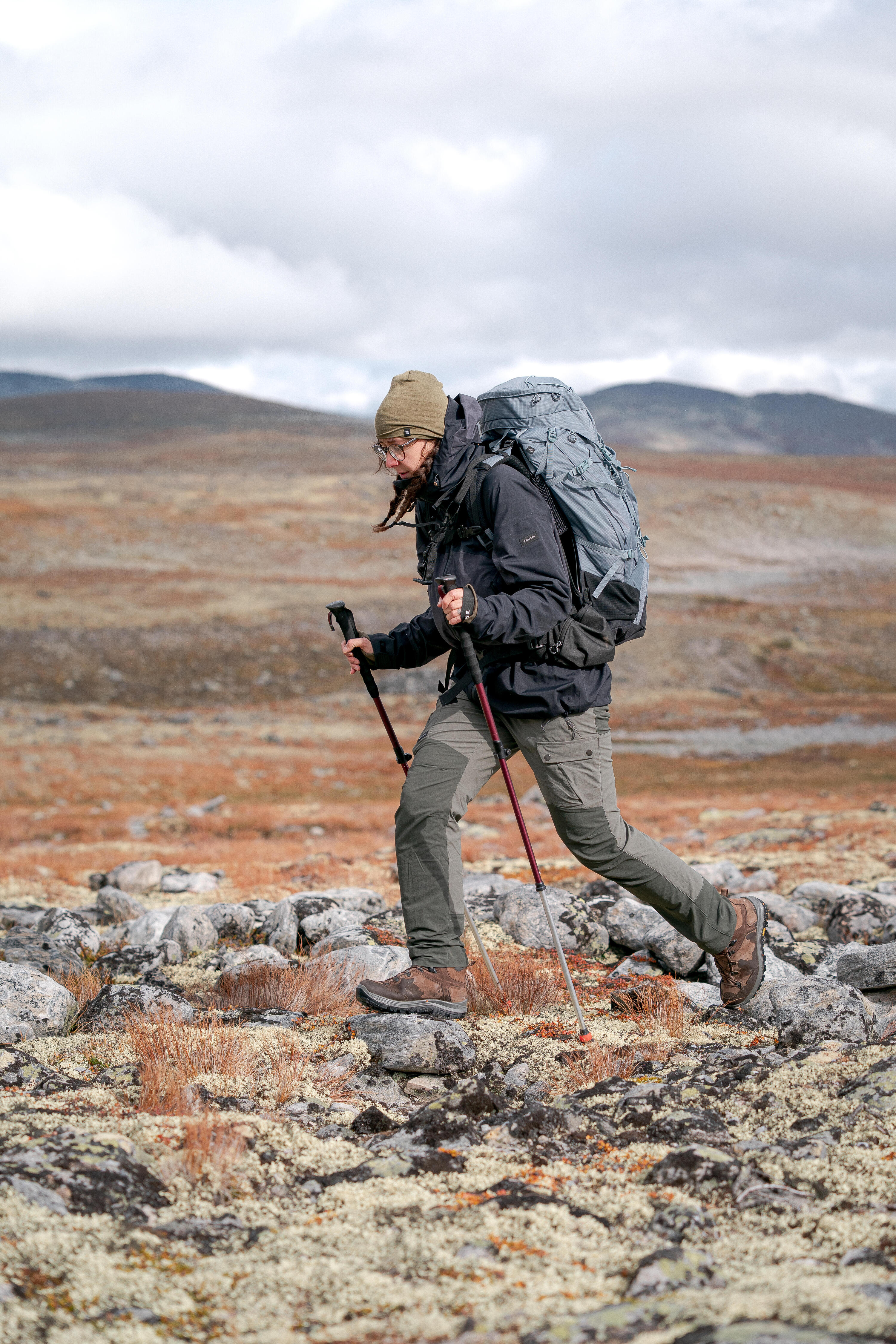 Trekkinghose Damen strapazierfähig - MT500 khaki 12/14