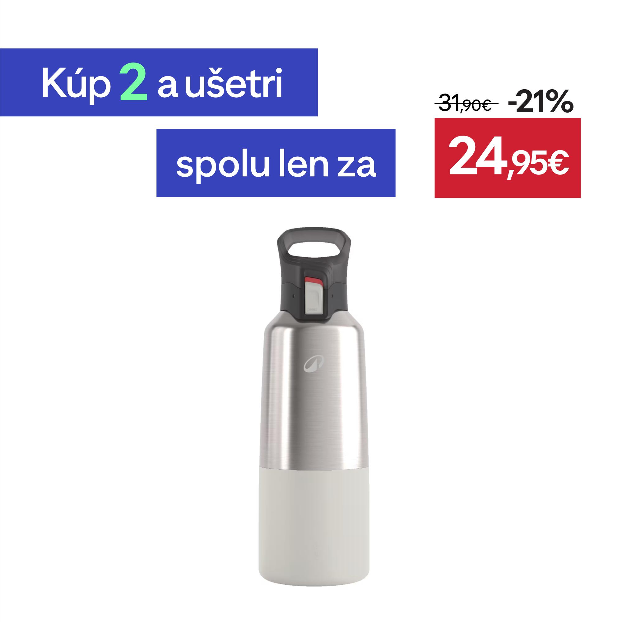 QUECHUA Antikorová termofľaša 900 0,8 l biela QUECHUA Antikorová termofľaša 900 0,8 l biela