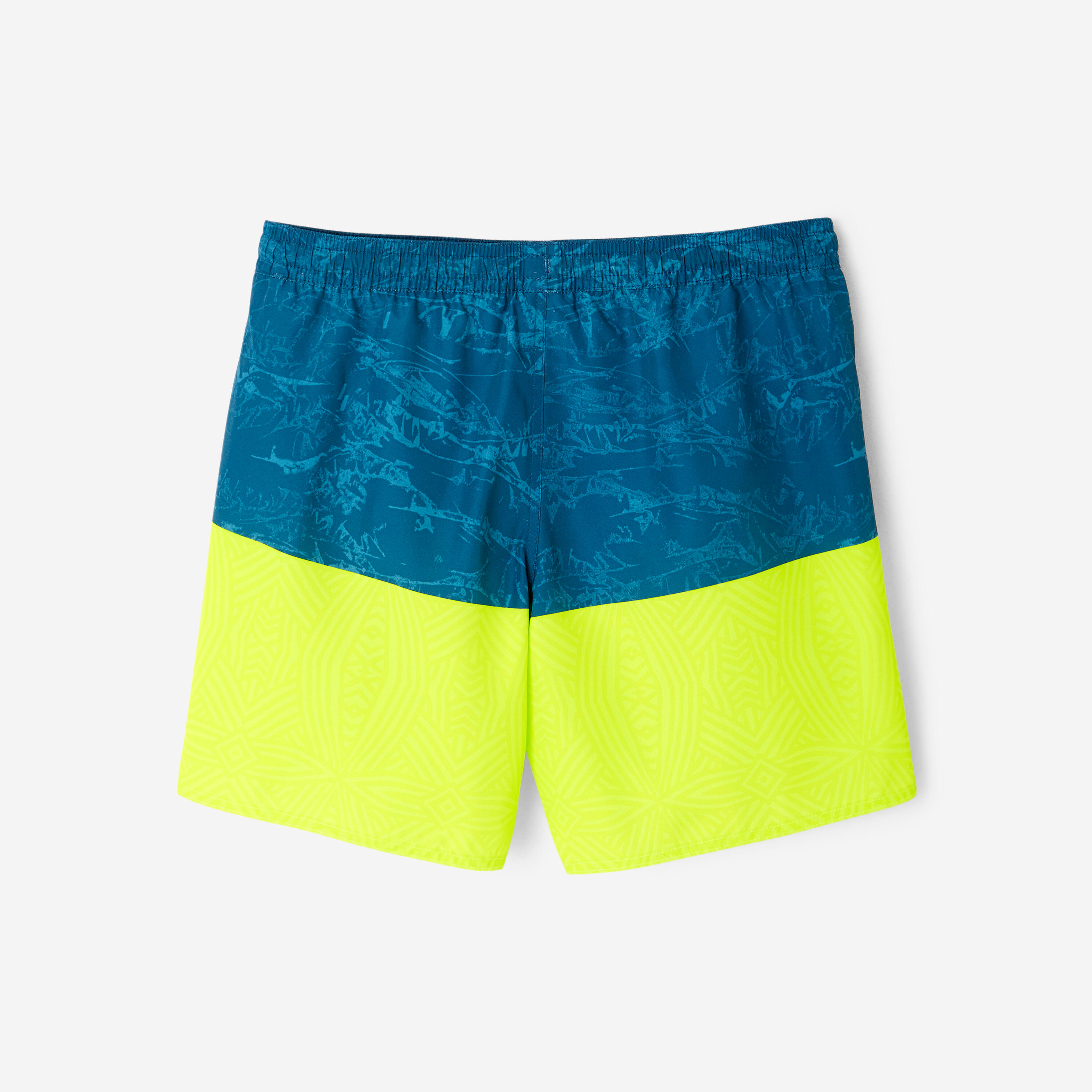 Costume mare surf ragazzo 100 SHIBA blu-giallo 6/10