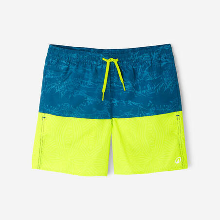 Шорти для плавання 100 Shiba сині/жовті