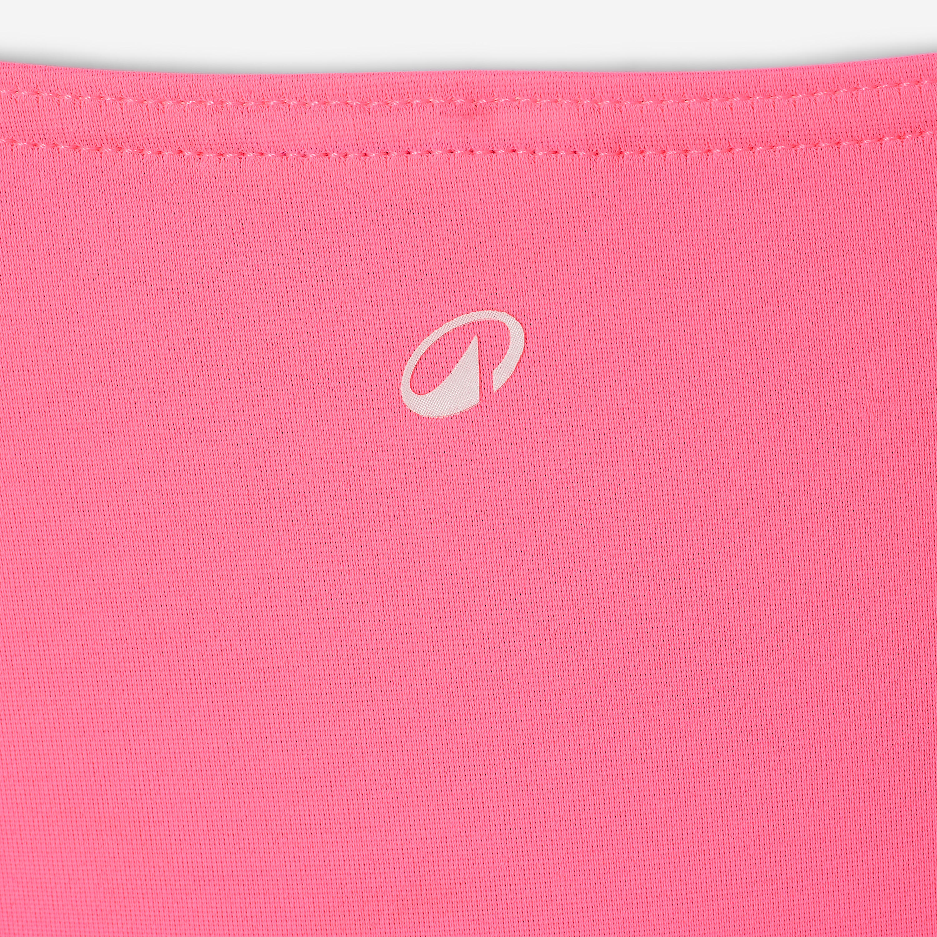 Maillot de bain 2 pièces surf fille brassiere rose  bali 100 8/8