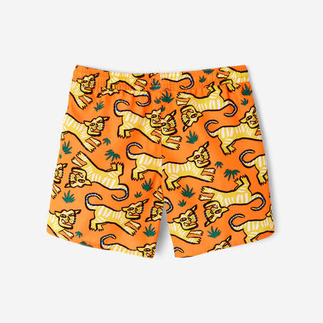 Шорти для плавання 100 для хлопців помаранчеві