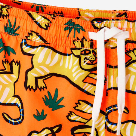 Шорти для плавання 100 для хлопців помаранчеві