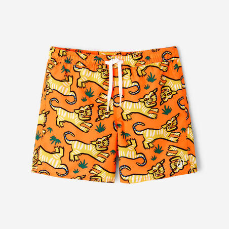 Шорти для плавання 100 для хлопців помаранчеві