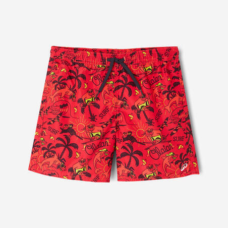 Шорти дитячі 100 Happysurf для плавання червоні