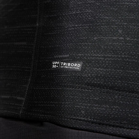 Футболка з довгими рукавами сонцезахисна чоловіча 900 для серфінгу чорна