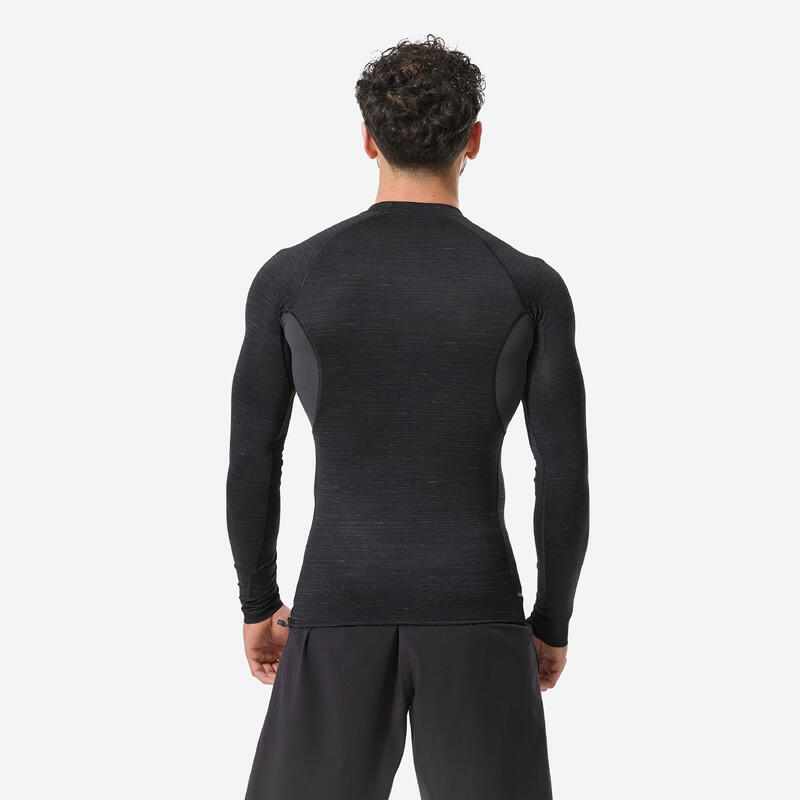 Erkek Slim Fit Uzun Kollu UV Korumalı Tişört - Siyah - 900